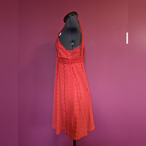 Free People Wherever You Go Sleeveless Dress Red Size Small - Picture 5 of 13